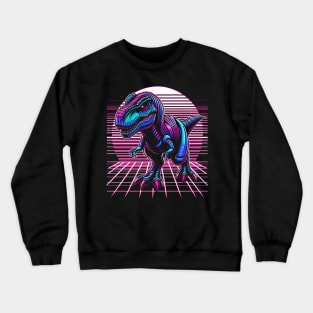 Synthwave T-Rex Crewneck Sweatshirt